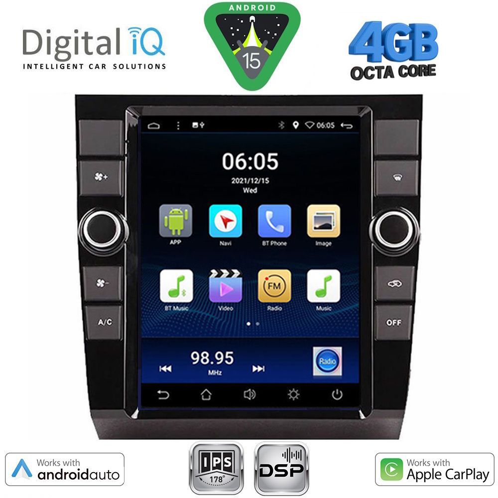 DIGITAL IQ BXF 6904_CPAA TESLA STYLE for AUDI A4 mod. 2002-2008